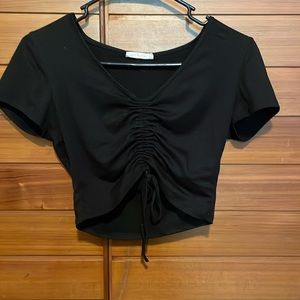 Black crop top